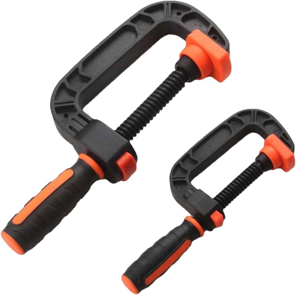 2pcs/set G-shaped Fixture 2 inches Heavy-Duty Opening Industrial G-shaped Clamp suitable for Woodworking Welding Construction