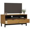 VidaXL Meuble TV FLAM 110x40x50 cm bois massif de pin 357819