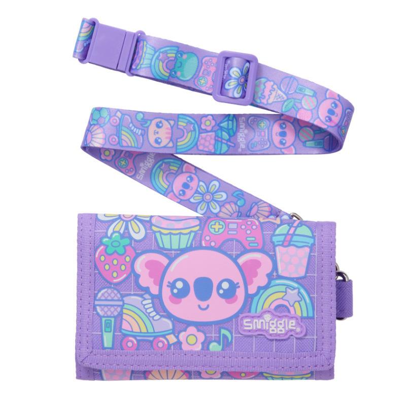 Smiggle Kids Backpack Set for School with Lunch Bag and Drink Bottle, Cute Cartoon Design, Casual Bookbag for Students