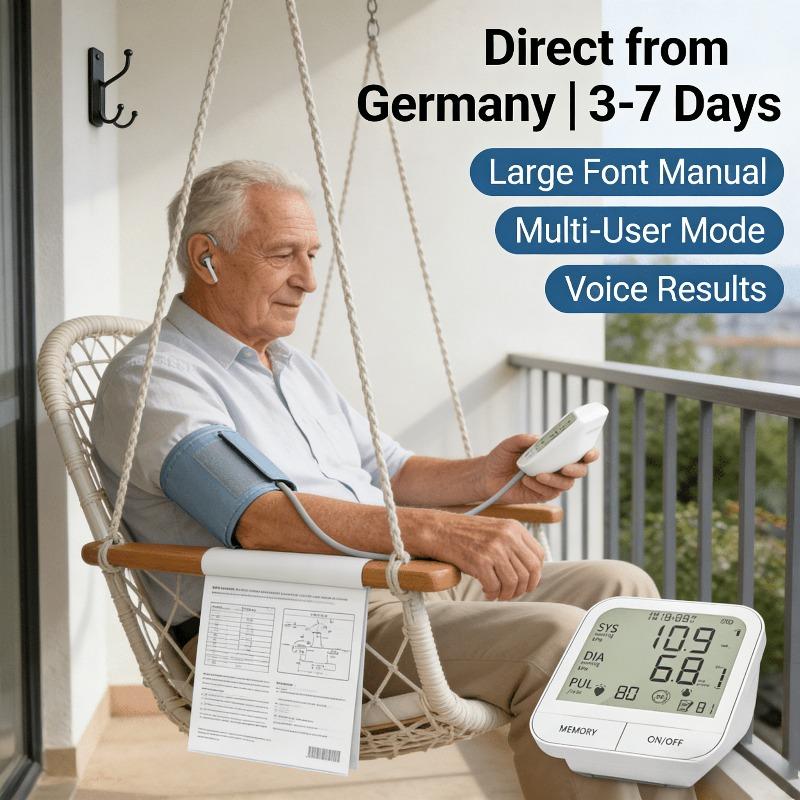 

Large Display, Clear Results: EU-Approved Blood Pressure Meter with Intuitive Operation білий