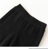 Women's High Waist Wool Knitted Wide-Leg Pants - Autumn/Winter Floor-Length