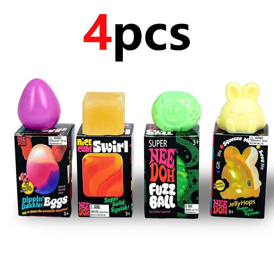 New Nee-doh Golden Egg Treasure Hunt Blind Box Needoh Fidget Toys  Surprises Anti-stress Sensory Squeeze Party Toy Gifts