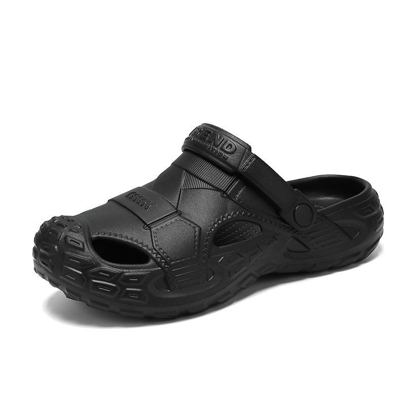 Hole Shoes Summer New Outdoor Wear Bag Head Breathable Sandals Eva Non-slip Breathable Wear-resistant Beach Slippers