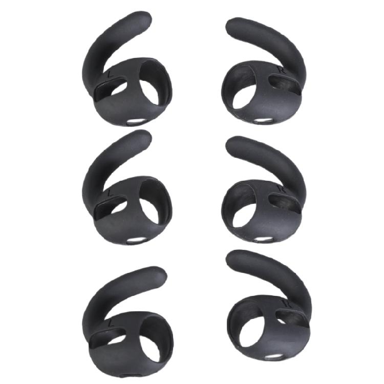 3Sets Ear Hooks Flexible Silicone Earplugs For Earphones Eartips Wireless Headphone Silicone Ear Hook Set
