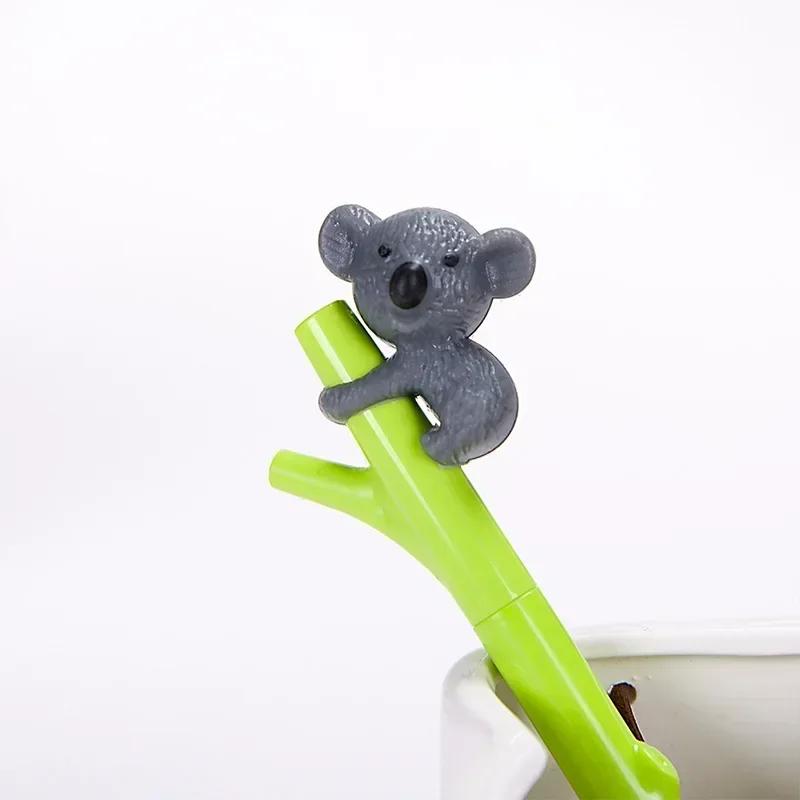 3pcs Cute Koala Gel Ink Pen Business 0.5mm Good Office Supply Accessories Pens for Writing Gift Stationery Kids School Supplies