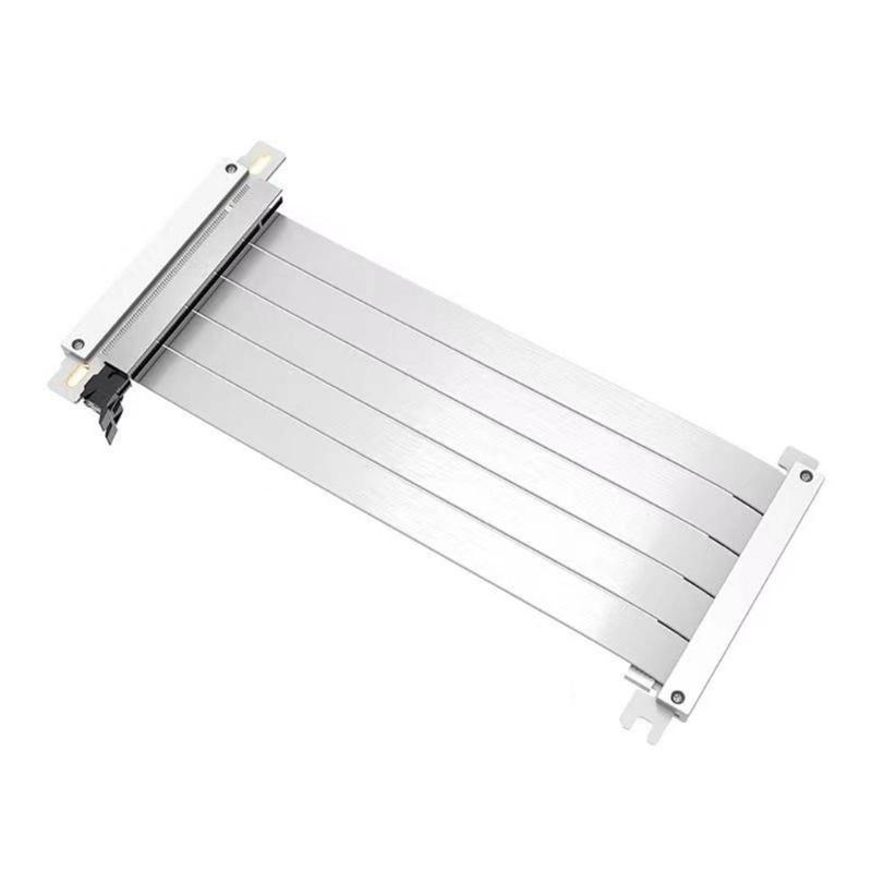 

50cm PCIe4.0 x16 Flexible Risers Cable Optimized Airflows Design For RTX4090 Ti Computings Systems білий