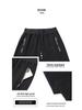 Men's Pure Cotton Lightweight Straight-Leg Sweatpants - Solid Color, Loose Fit for Summer and Spring.