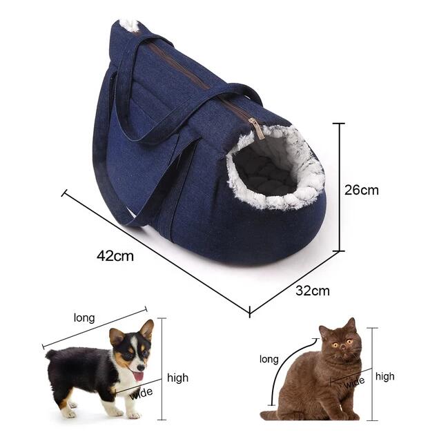 Warm Cat Bag Carrier Winter Transport for Cats Cat Backpack Carrying Bags Cat Bed Plush Pet Carrier for Cat Travel Dog Puppy Bag