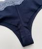 Women's Modal Cotton Blend Thongs, Soft Seamless Lace Tanga Underwear, Comfortable for Yoga Sports Daily Wear