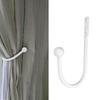 2/4pcs Curtain Holdbacks Decorative Drapery Holdbacks Wall Mounted Tieback Hook Drapery Door Hanger Easy to Install