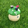 Mushroom Landscape Ornament Miniature Garden Decor Mini Shadowbox Scene DIY Moss Ornaments Accessories Green