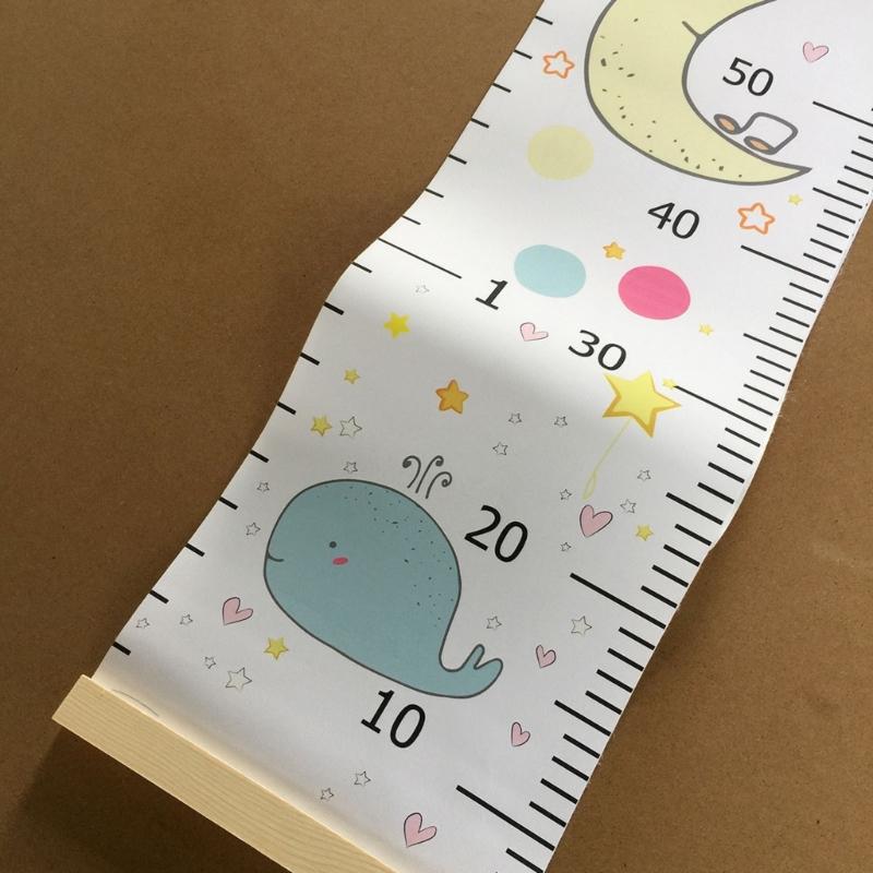 Creative Cartoon Decoration Kids Height Growth Chart Ruler for Kids Wall Meter