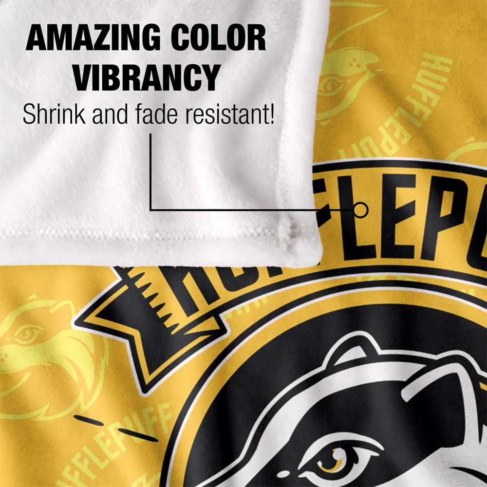 Harry Potter Dedication, Patience, Loyalty Hufflepuff Blanket