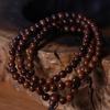 Thunderstruck Jujube Wood 108 Bead Buddhist Pendant Rosary - Unisex Handmade Jewelry Accessory