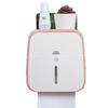 Wall-Mounted Bathroom Tissue and Phone Holder with Storage for Sanitary Supplies