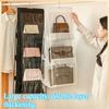 8-Pocket Storage Hanging Bag, Double-Sided Multi-Layer Organizer with Thick Fabric, Wall Door Closet Hanger for Bedroom Home