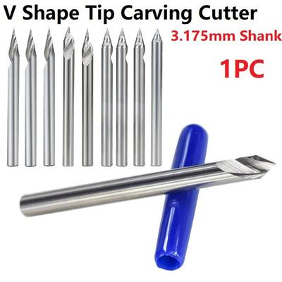 Super V-Form Spitze Hartmetall Gravierbit mit 20/30/45/60 Grad