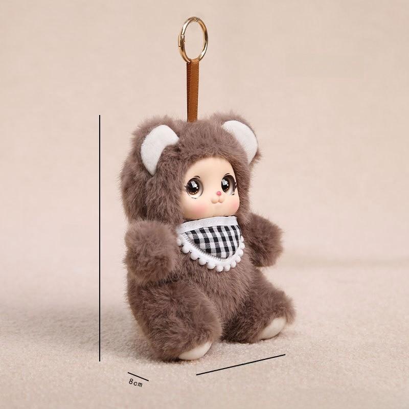 Plush Animal Keychain With Pp Cotton Filling For Kids And Adults