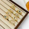 Elegant Demons Eye Rings Opening Finger Jewelry Delicate Finger Rings Alloy Texture Suitable for Various Occasion