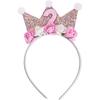 Corona di Fiori Headpiece per Compleanno per Bambino di 2/3/4/5 Anni Cerchietti per Capelli Floreali Accattivanti