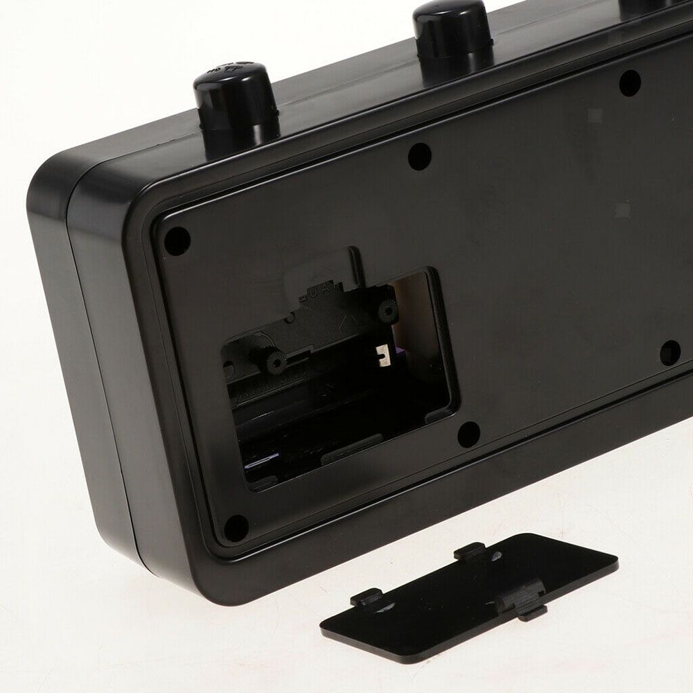 Ceas de birou din plastic pentru acasă, ceas cu alarmă digitală, afișaj dată și oră