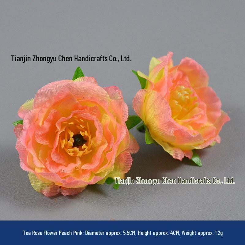 Champagne Silk Imitation Flowers for Hairpins, Hanfu Headdresses, Souvenirs, and Performance Accessories.