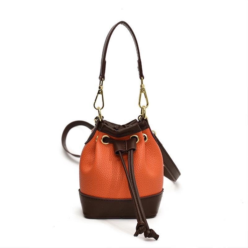 Cute Kids' Bucket Bag - Drawstring Mini Crossbody for Parent-Child with Creative Coin Purse