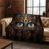 Beauty Eye of Providence Freemasonry Evil Eyes Flannel Blanket,Warm and Cozy Soft Throw Blanket for Home Bedroom Bed Sofa S