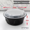 Handon Disposable Round Buckle Takeaway Meal Boxes