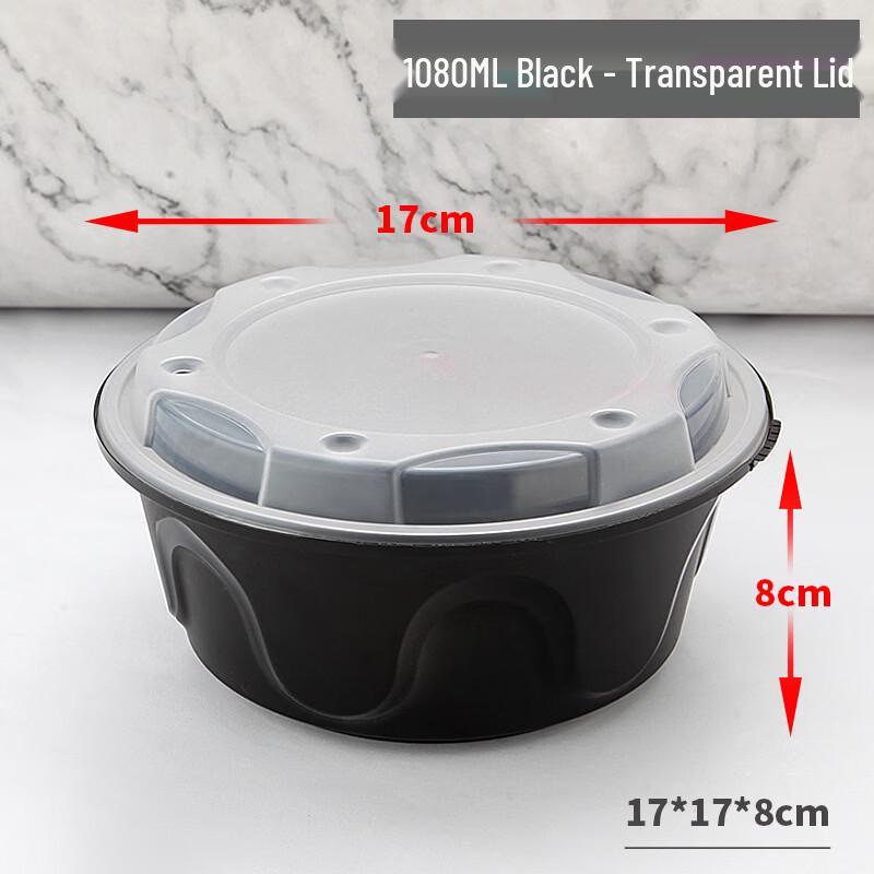 

Handon Disposable Round Buckle Takeaway Meal Boxes