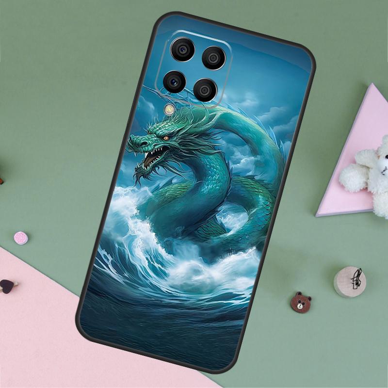 Chinesischer Stil Kran Drache Für Samsung Galaxy M35 M55 M15 M12 M13 M14 M34 M54 M33 M53 M21 M31 M11 M32 M52 M06 M16 Hülle
