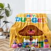 Hey Duggee Theme Printed Blanket - Perfect for Couch, Bed, Travel & Outdoor Use | Machine Washable, Cozy & Durable.
