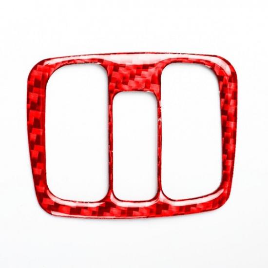Red Carbon Fiber Power Windows Control Panel Cover Trim For Celica 00-05