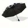 1 Auto Open Jack Skellington, Sally Themed Colorful 8-rib Portable Umbrella for Men and Women, A Compact Commuting Companion Suitable for Da