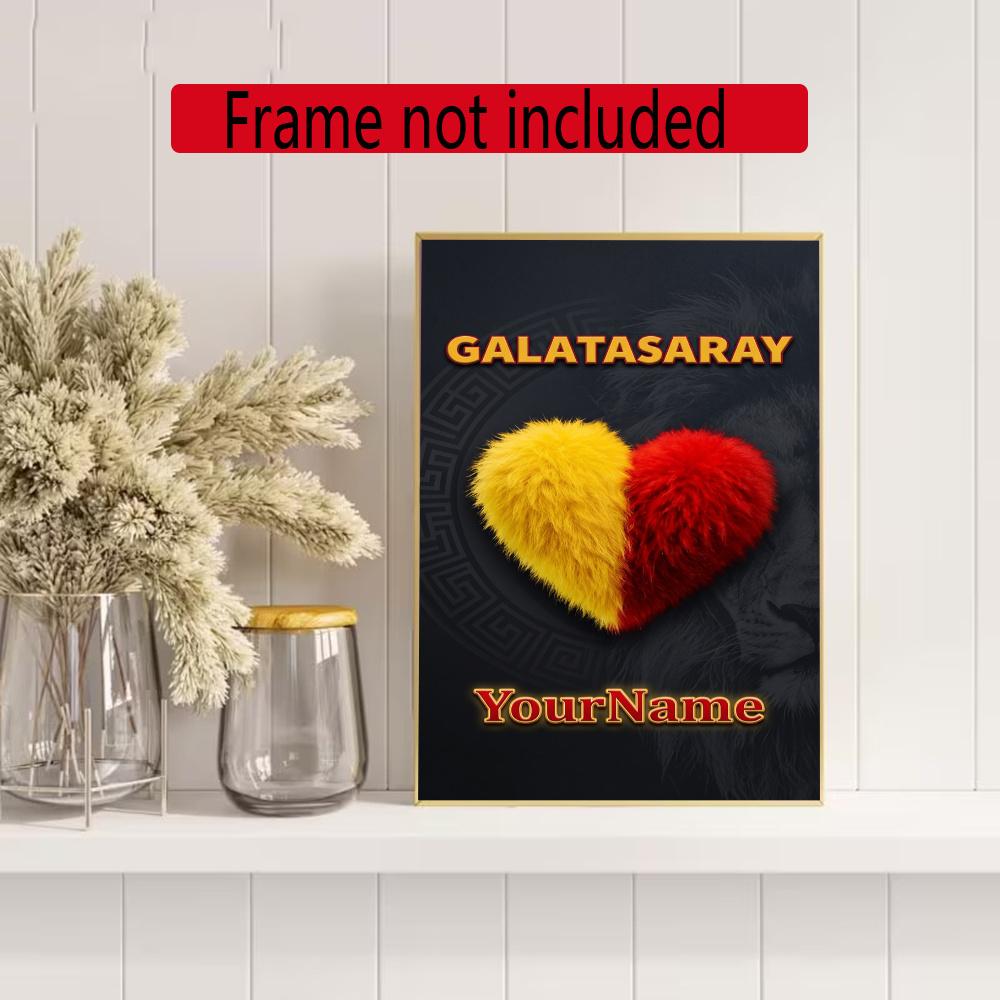 Galatasaray Customize Text Diamond Painting Round Diamond Mosaic Suitable For Beginners Diamond Painting Rhinestones Gift Frameless