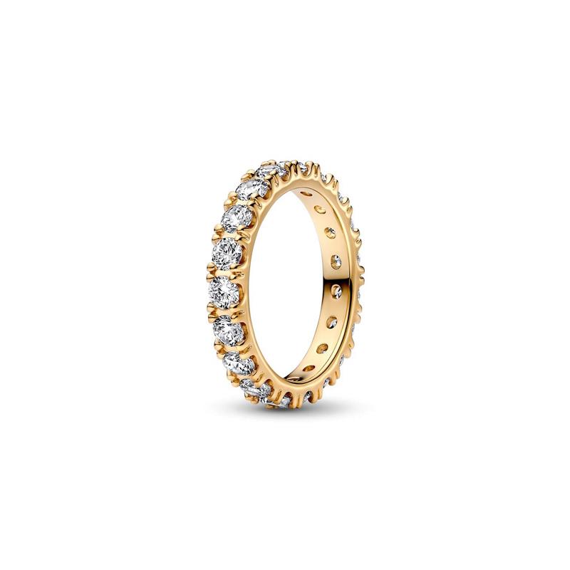 Pandora Sparkling, exquisite, elegant and fashionable ring for women golden 48