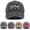Skull Print Baseball Cap Unisex Versatile Baseball Cap
