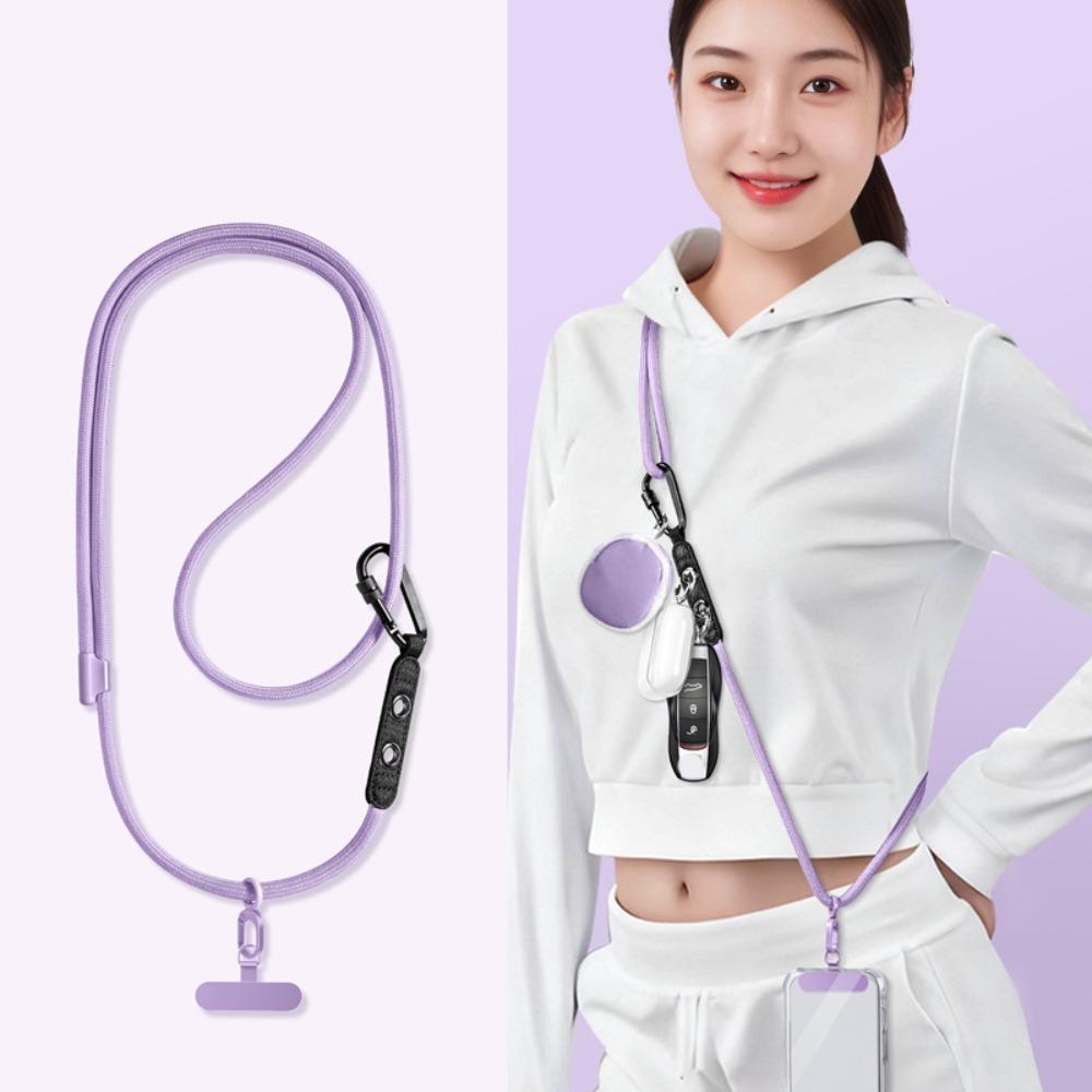 Adjustable Crossbody Phone Strap with Patch Neck Rope Mobile Phone Lanyard  Cell Phone Accessories