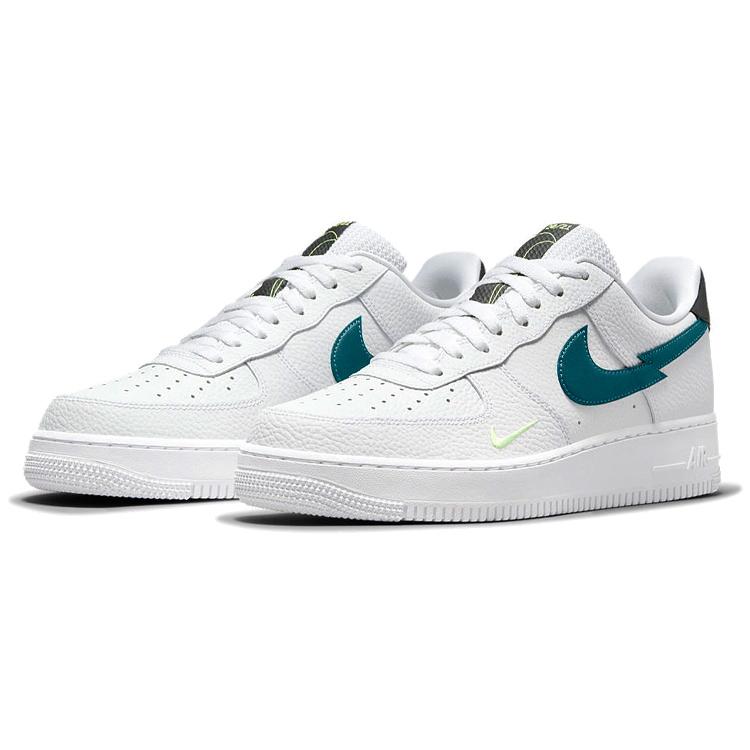New Nike Air Force 1 Low Split Swoosh White Aquamarine DJ6894-100