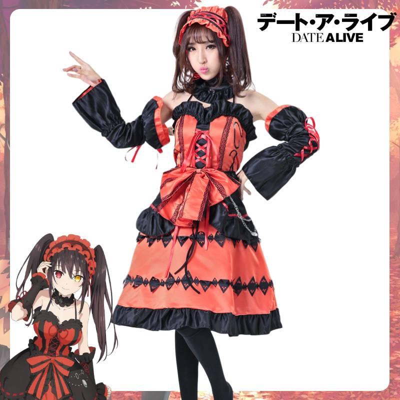 Exquisite Nightmare Tokisaki Kurumi Fancy Dress For Cosplay And Parties
