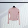 LULULACIE Women's Slim Fit Long Sleeve Sport Jacket with Stand-up Collar for Running and Yoga