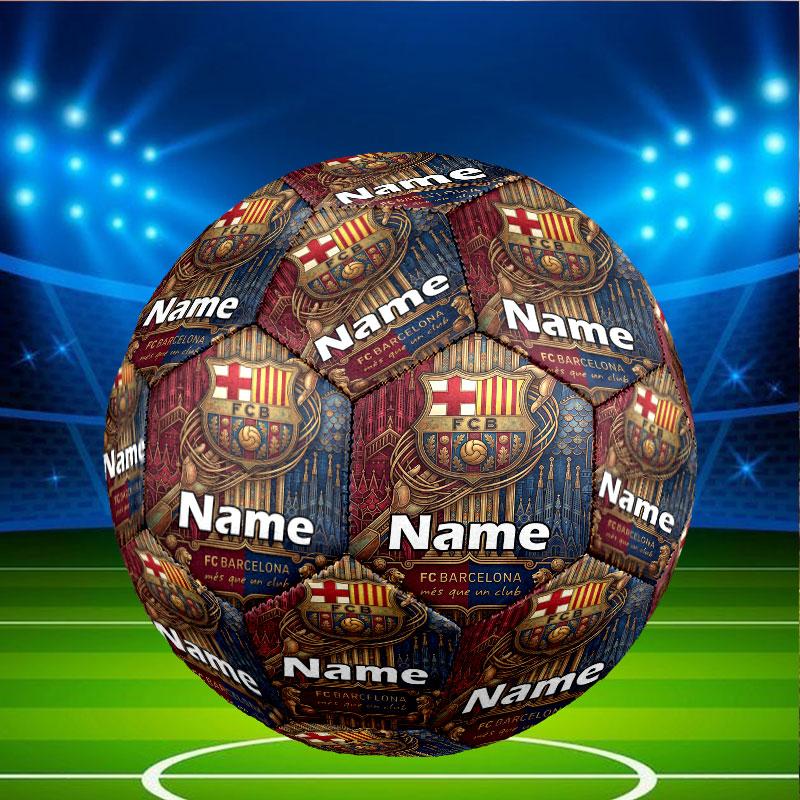 Custom Name Personalized Barcelona FC Soccer Print Size 5 Soccer Ball Training & Match Football, for Team, Kicking, Gift for Football Enthusiasts