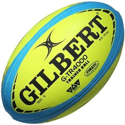 Ballon de rugby d'entrainement - GTR4000 - Fluo - GILBERT - Taille 5