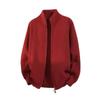 Men S Double Zip Knit Cardigan Loose Solid Color High Quality Sweater Coat