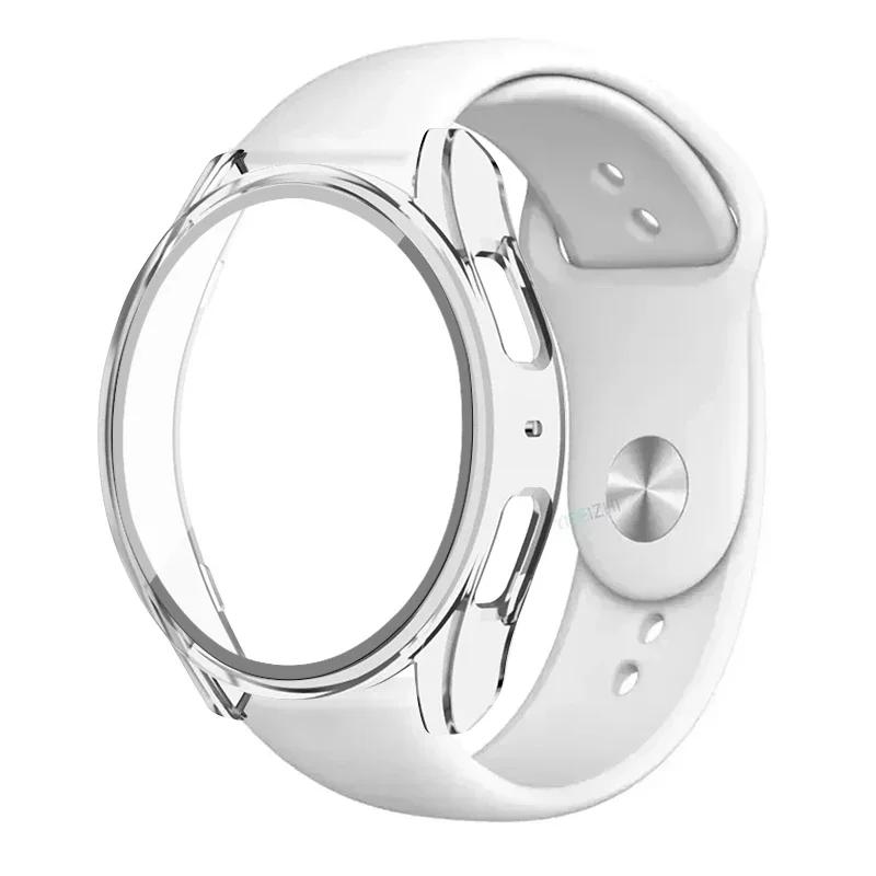 Case+Strap for Samsung Galaxy Watch 7 5 6 40mm 44mm Silicone Band 20mm Bracelet Tempered Glass Screen Film Case Protector Cover