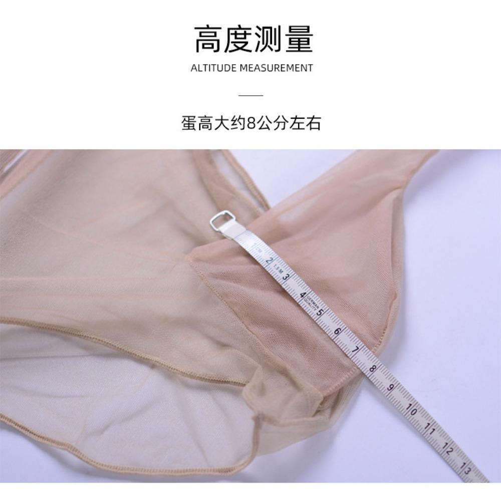 Qinghe Pánské sexy spodní prádlo Letní punčochy Slipy Pánský ultratenký chladivý sexy Jj set S nízkým pasem Průhledné šortky