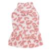Leopard Print Fleece Princess Skirt for Small Dogs - Autumn/Winter Collection