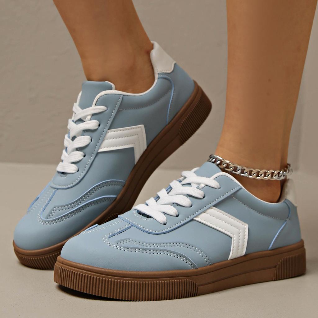 Spring and Autumn Elegant Thick Soled Sports Leisure Shoes Fashionable New Style Comfortable Durable Flat Bottom Women's Shoes