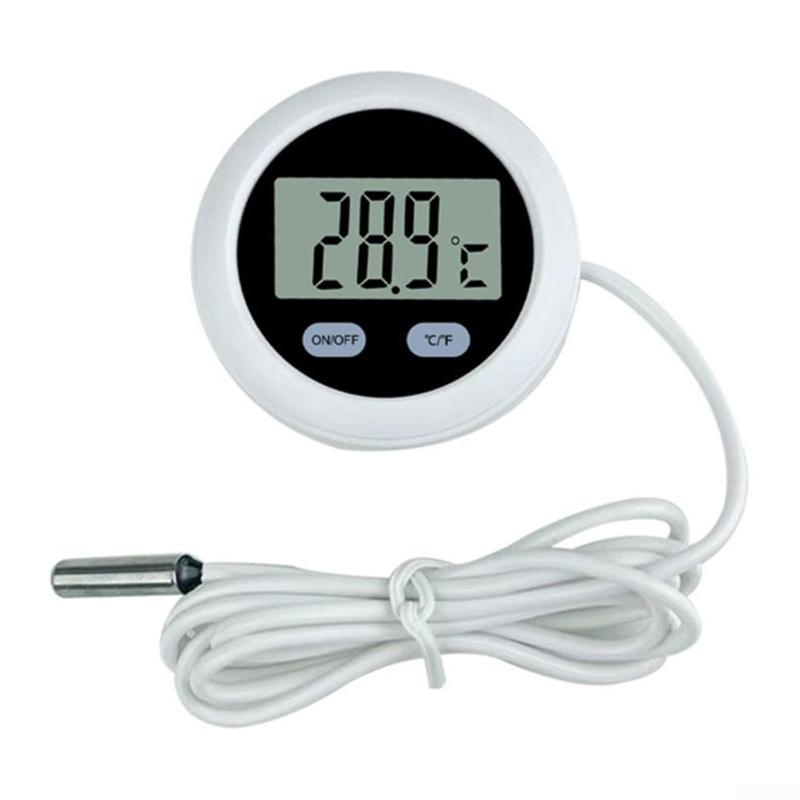 Digital Aquariums Water Thermometers with Large LCD Screen For Easy Fish Tanks Water Temperature Monitoring