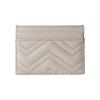 Gucci GG Marmont Gold Logo Leather Card Holder Women Accessories Light-Beige 443127-DTDHT-1712